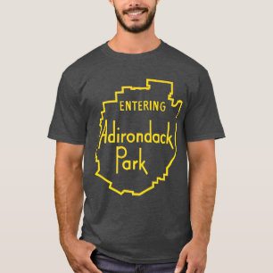 Inträde i Adirondack Park Sign Adirondacks T Shirt