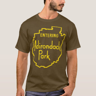 Inträde i Adirondack Park - signera Adirondack-ber T Shirt