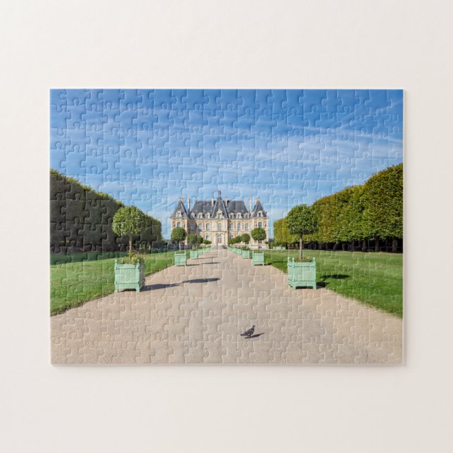 Inträde i Chateau de Sceaux - Frankrike Pussel (Horisontell)