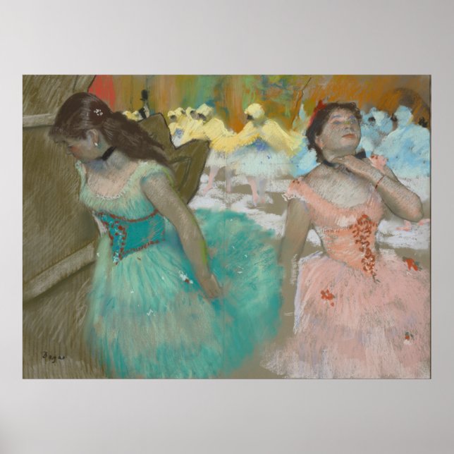 Inträde i Kanvastrycket Mmade Dancers Degas Poster (Framsidan)