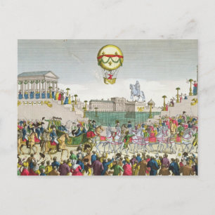 Inträde i Paris av Ludvig XVIII 4 maj 1814 Vykort