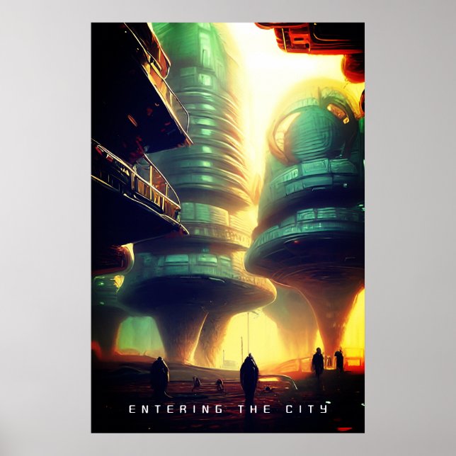 Inträde i staden poster (Framsidan)