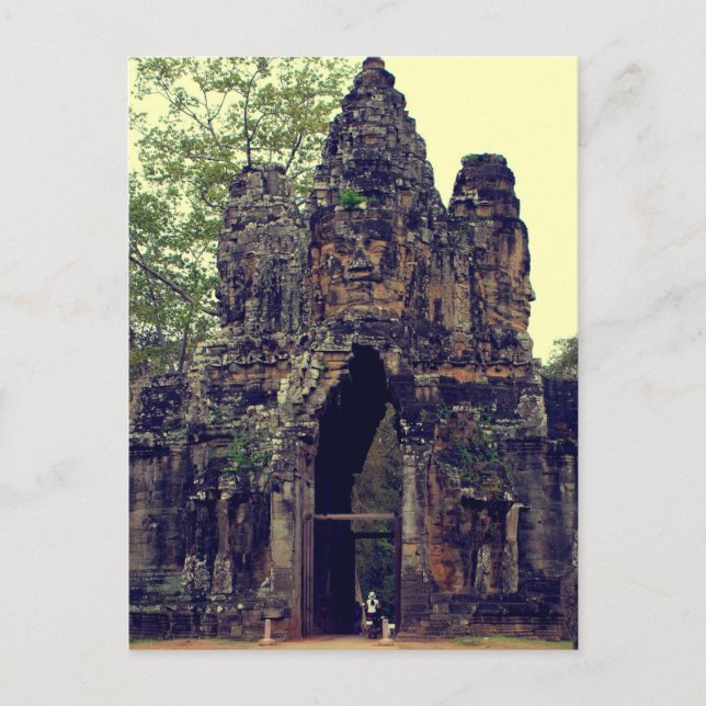 Inträde till Angkor Wat III Vykort (Framsida)