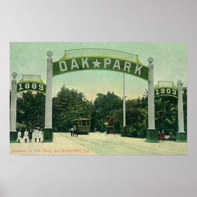 Inträde till Oak Park View Poster (Framsidan)