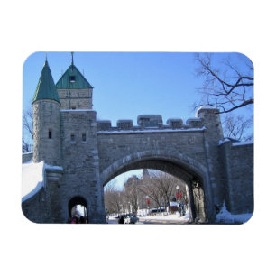Inträde till Old Quebec City, Quebec, Kanada Magnet