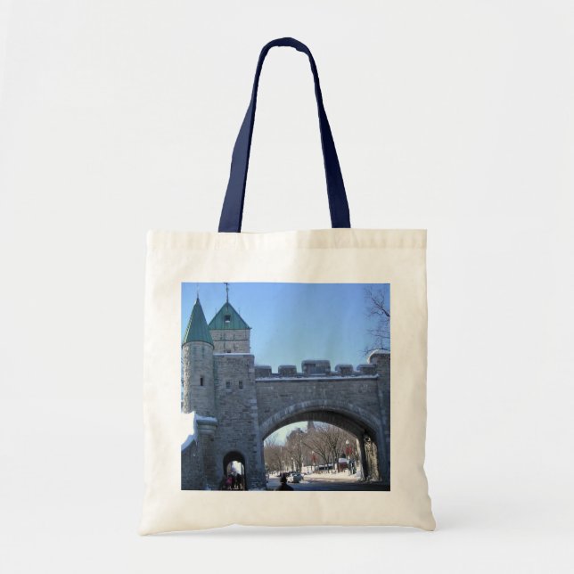 Inträde till Old Quebec City, Quebec, Kanada Tygkasse (Framsidan)
