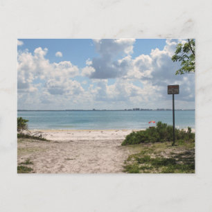 Inträde till Sanibel Beach Vykort