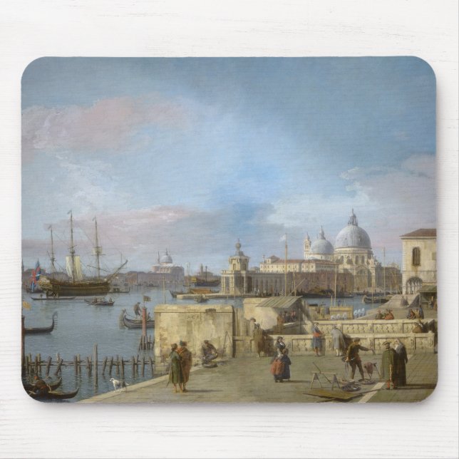 Inträde till storkanalen från Molo, Venedig Musmatta (Framsidan)