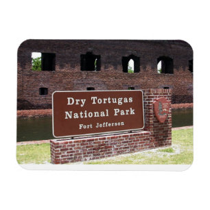 Inträdesskylt, Tortugas nationalpark Magnet