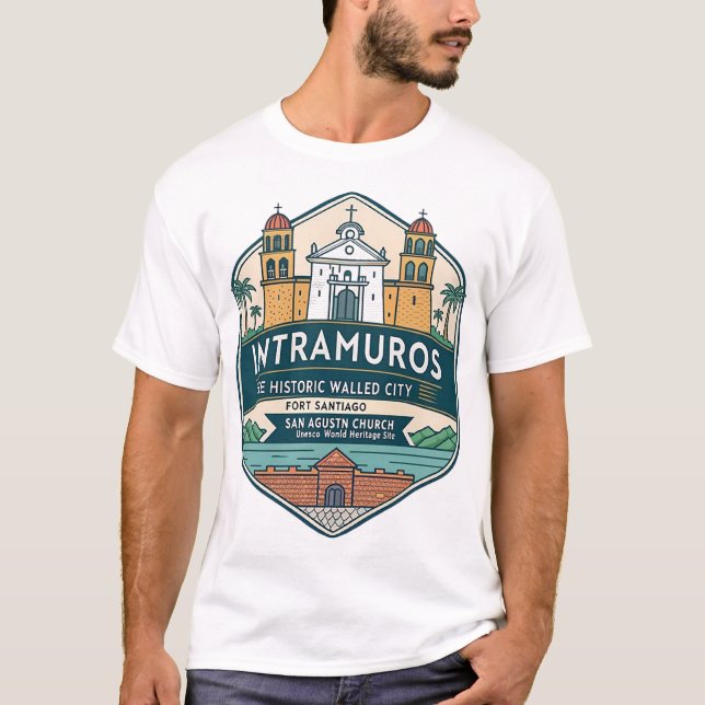 Intramuros (den muromgärdade staden) t shirt (Framsida)