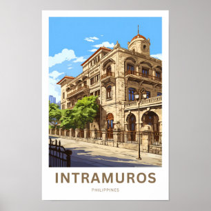 Intramuros Filippinerna Poster