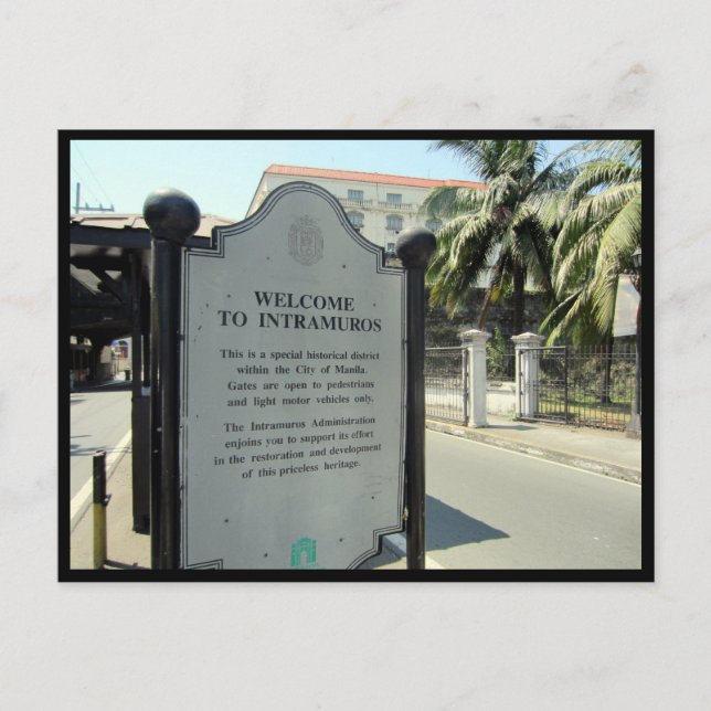 intramuros historia vykort (Framsida)