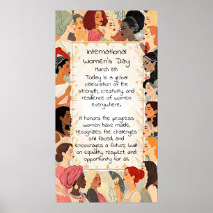 Intranationella kvinnodagsuppdrag poster