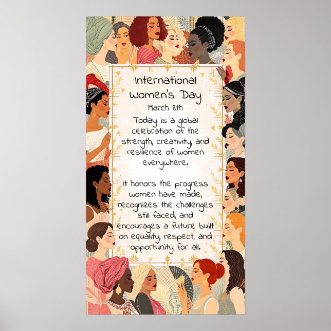 Intranationella kvinnodagsuppdrag  poster (Framsidan)