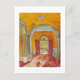 Intrance Hall of Saint-Paul Hospital av Van Gogh Vykort