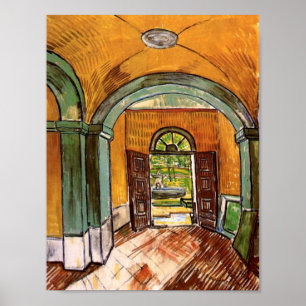 Intrance Hall St-Paul Hospital Van Gogh Fine Art Poster