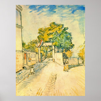 Intrance to Moulin de la Galette by van Gogh Poster