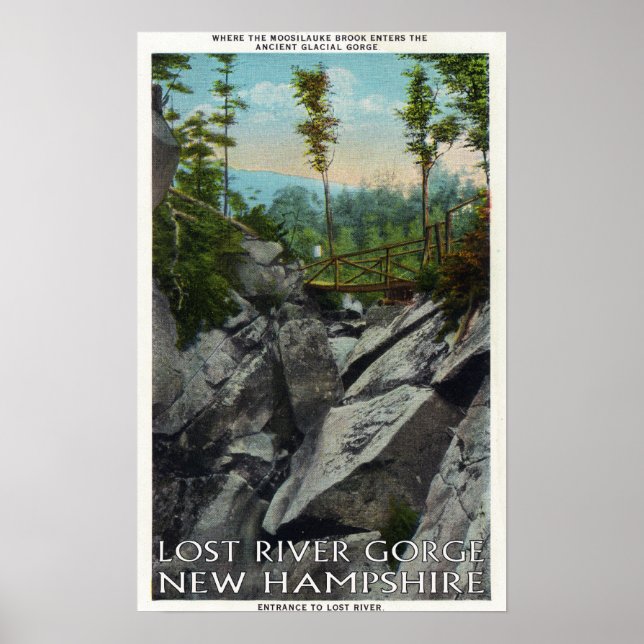 Intrance View of a Ancient Glastic Gorge Poster (Framsidan)