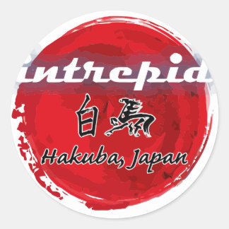 Intrepid Hakuba Stickers Runt Klistermärke