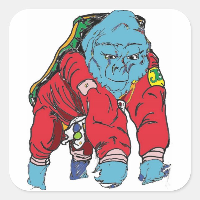 Intrepid Traveler Fyrkantigt Klistermärke (Framsida)