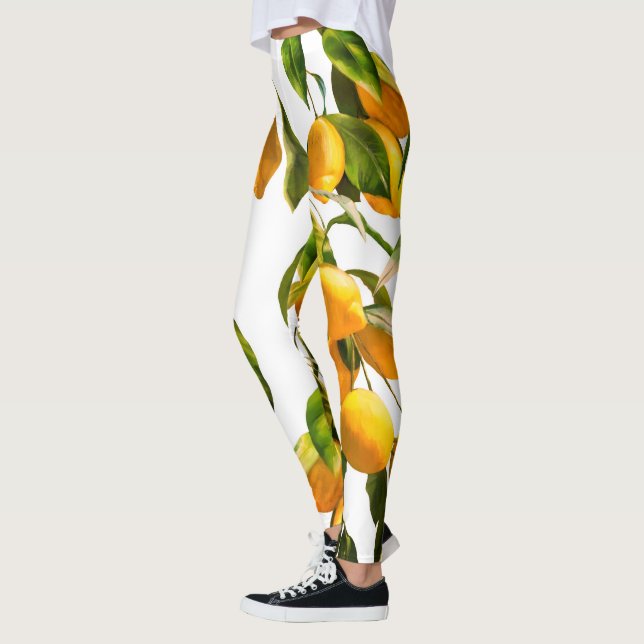 Intressant citronlag leggings (Vänster)
