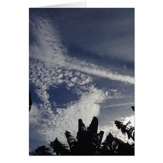 Intressant himmel hälsningskort (Framsidan)
