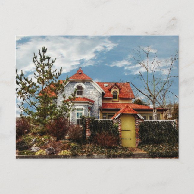 Intressant hus vykort (Framsida)