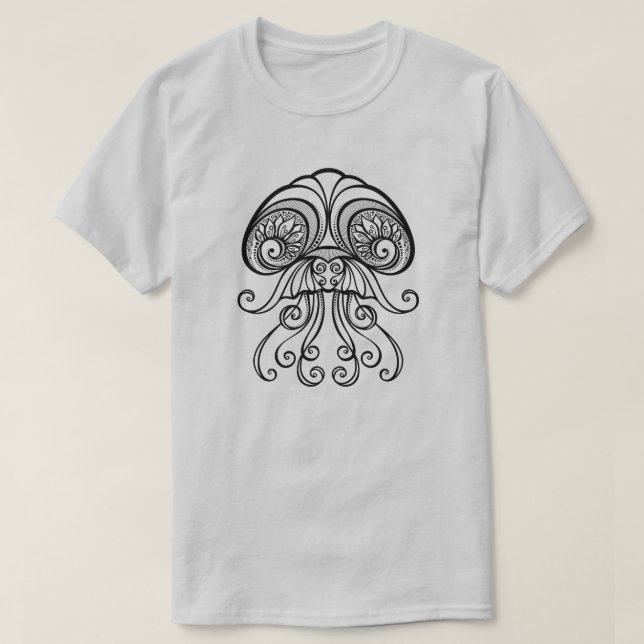 Intressant tribal mandala manetee prydd t-shirt (Design framsida)