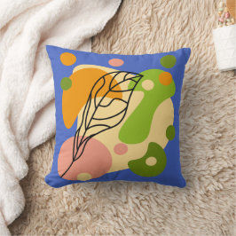 Intressanta abstrakter med löv kudde