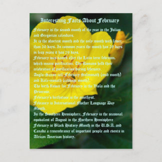 Intressanta fakta om februari vykort