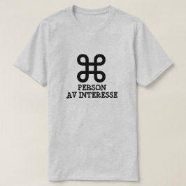 Intressentperson, norska, grått t shirt