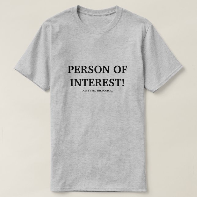 INTRESSEPERSON! TEE SHIRT (Design framsida)