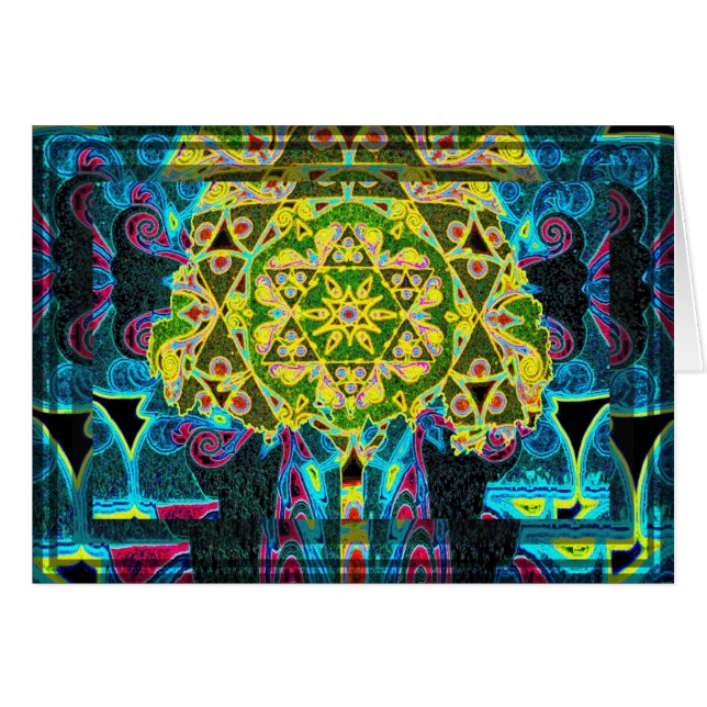 Intressera den tittar livets träd hälsningskort (Framsidan Horizontal)