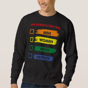 Intresserad LGB-Pride Month Graphic Festiv Lång Ärmad Tröja