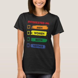 Intresserad LGB-Pride Month Graphic Festiv T Shirt
