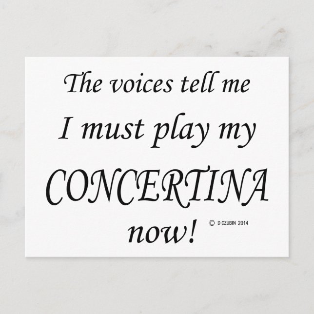 Intressina Voices säger: Måste spela Vykort (Framsida)