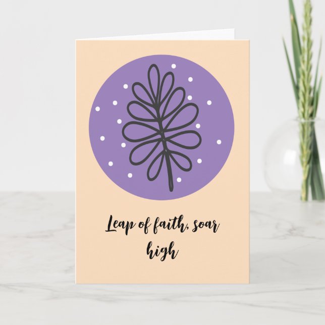 Intricate Blommigt Line Teckning - tankfulla geste Kort (Framsida)