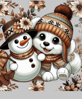 Intricate Blommigt Winter Wonderland: Adabel Hund T Shirt