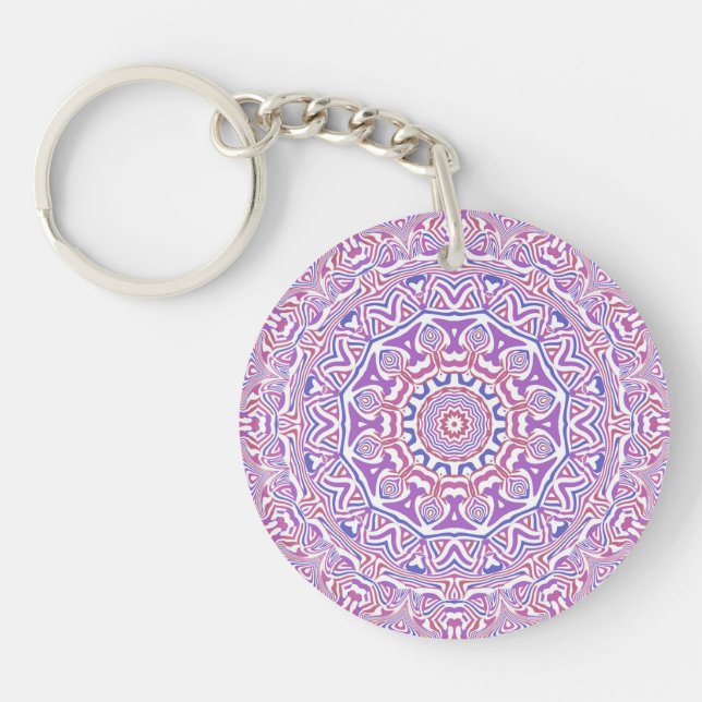 Intricate Bold Groovy Boho Hippie Abstrakt Mandala (Framsidan)