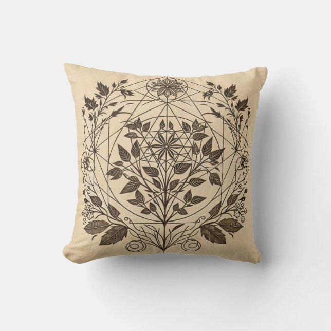 Intricate Botanical Dekorativ kudde (Framsida)