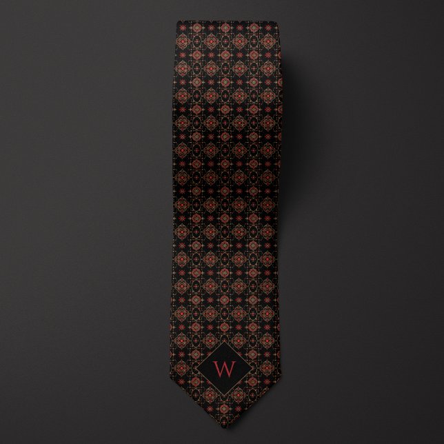 Intricate Burgundy & Black Arabesque Slips (Skapare uppladdad)