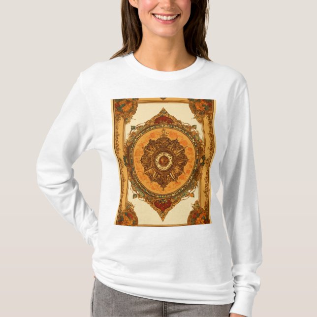 Intricate Butterfly Mandala Boho Tee (Framsida)