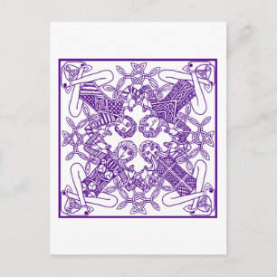 Intricate Celtic Knot interlinkmekanismen Symbolis Vykort