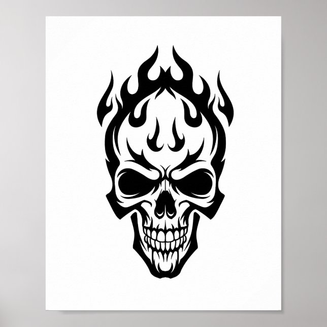 Intricate Celtic Knotwork Skull Poster - Detailed  (Framsidan)