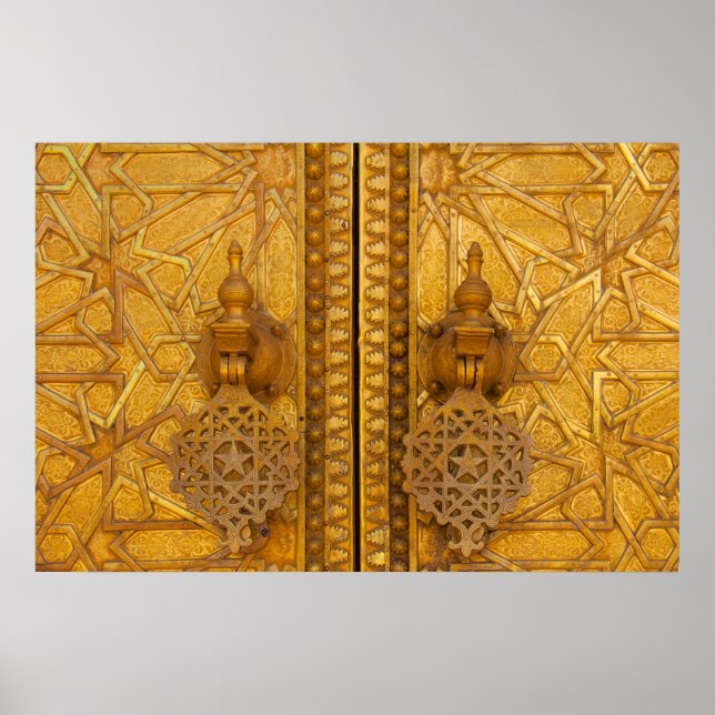 Intricate filigree grind of the Fez palace Poster (Framsidan)