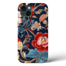 Intricate Flower Design iPhone 13 Fodral