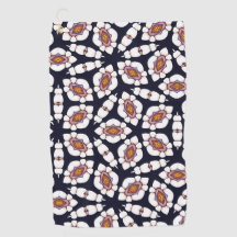 Intricate Geometric Blommigt Golf Towel