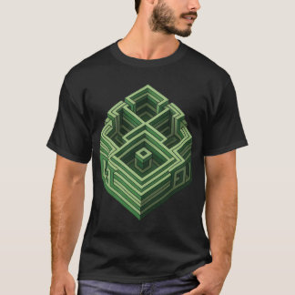 Intricate Geometric Maze T Shirt