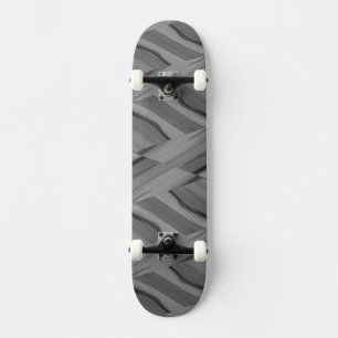 Intricate Grått Marble Mönster Skateboard