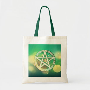 Intricate grönt pentacle tygkasse